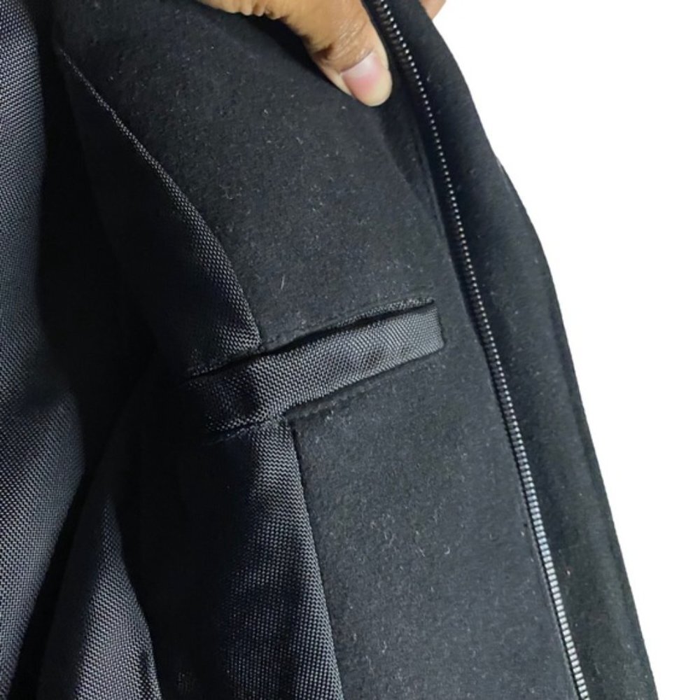 G-Star RAW Women's Black Full Zip Wool Belted Moto Jacket - Picture 11 of 14